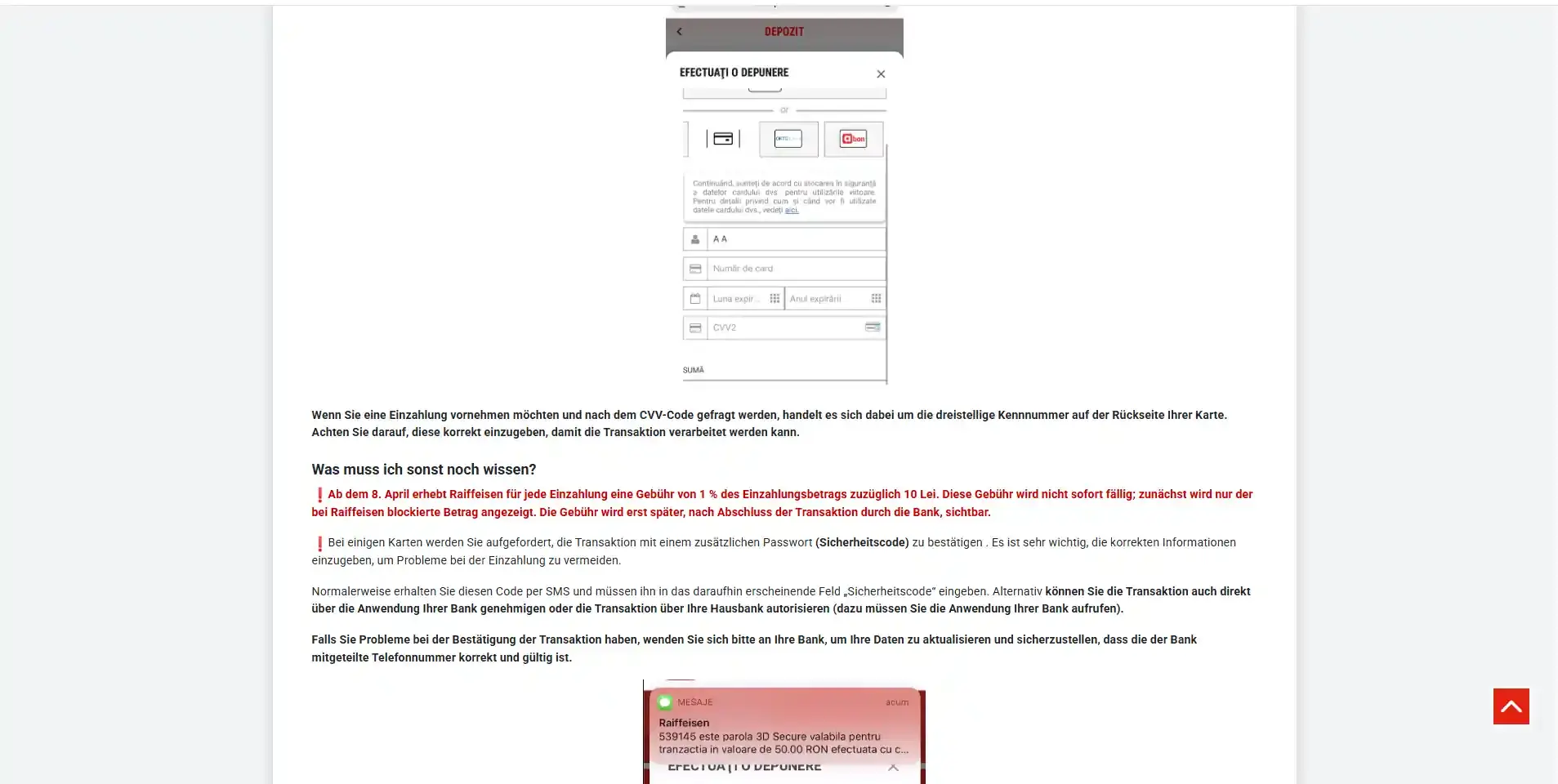 Aktuelle offizielle Superbet-Zahlungsseite mit relevanten Informationen zu Banküberweisung und Auszahlungen